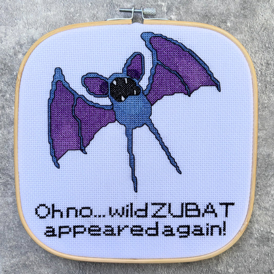 Wild Zubat | Cross Stitch