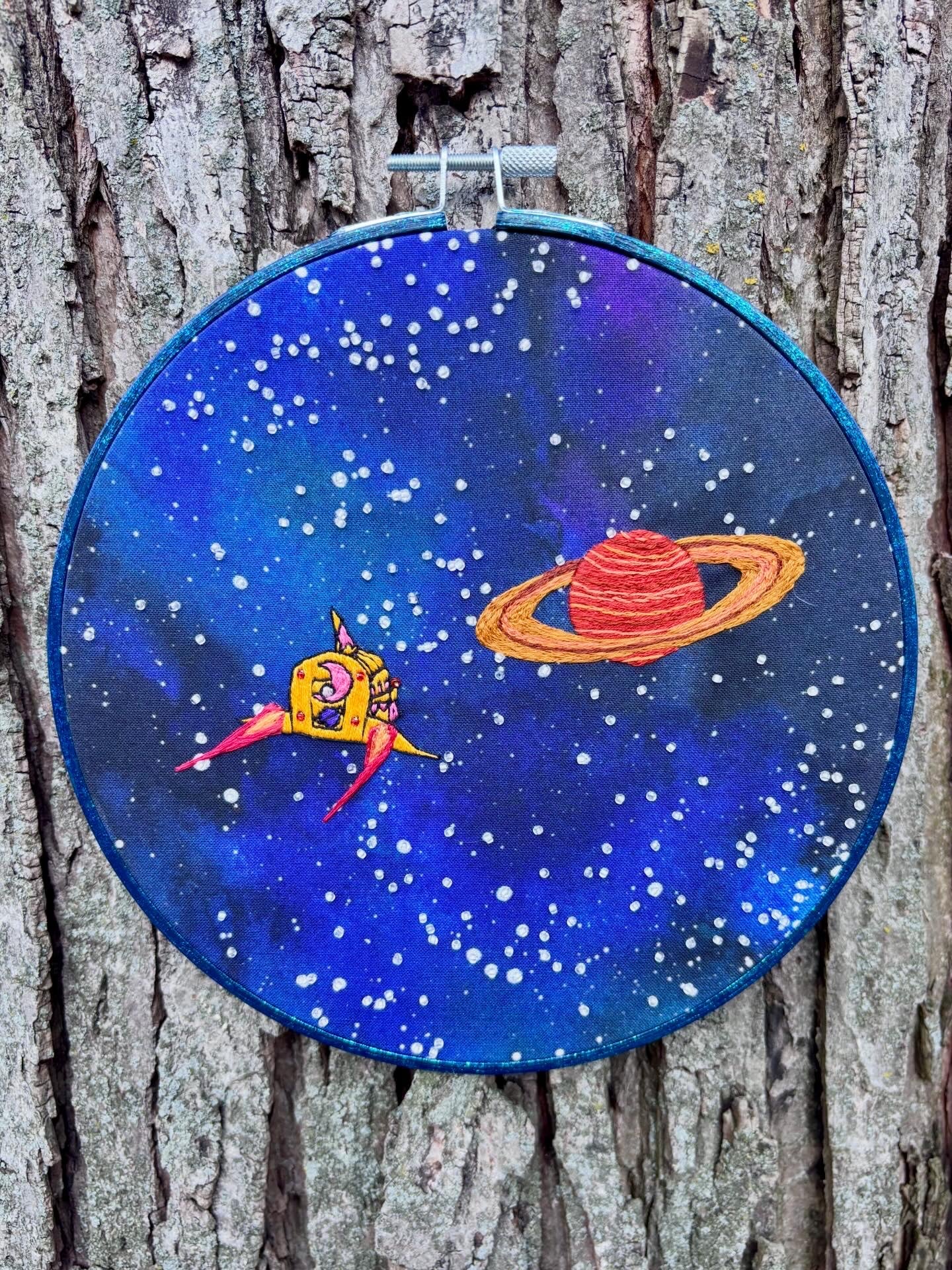Goes to Outer Space | Embroidery